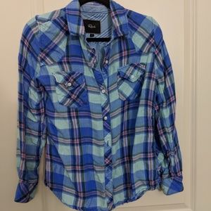 Rails blue flannel shirt